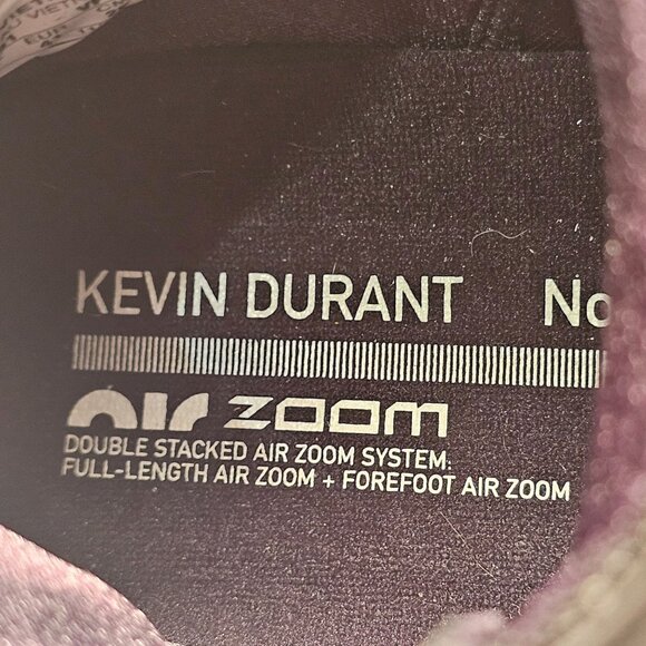 NIKE Kevin Durant KD Air Zoom Men's  US 8 EUR 41 CT6707-991 Authenticated  EUC - Picture 11 of 16